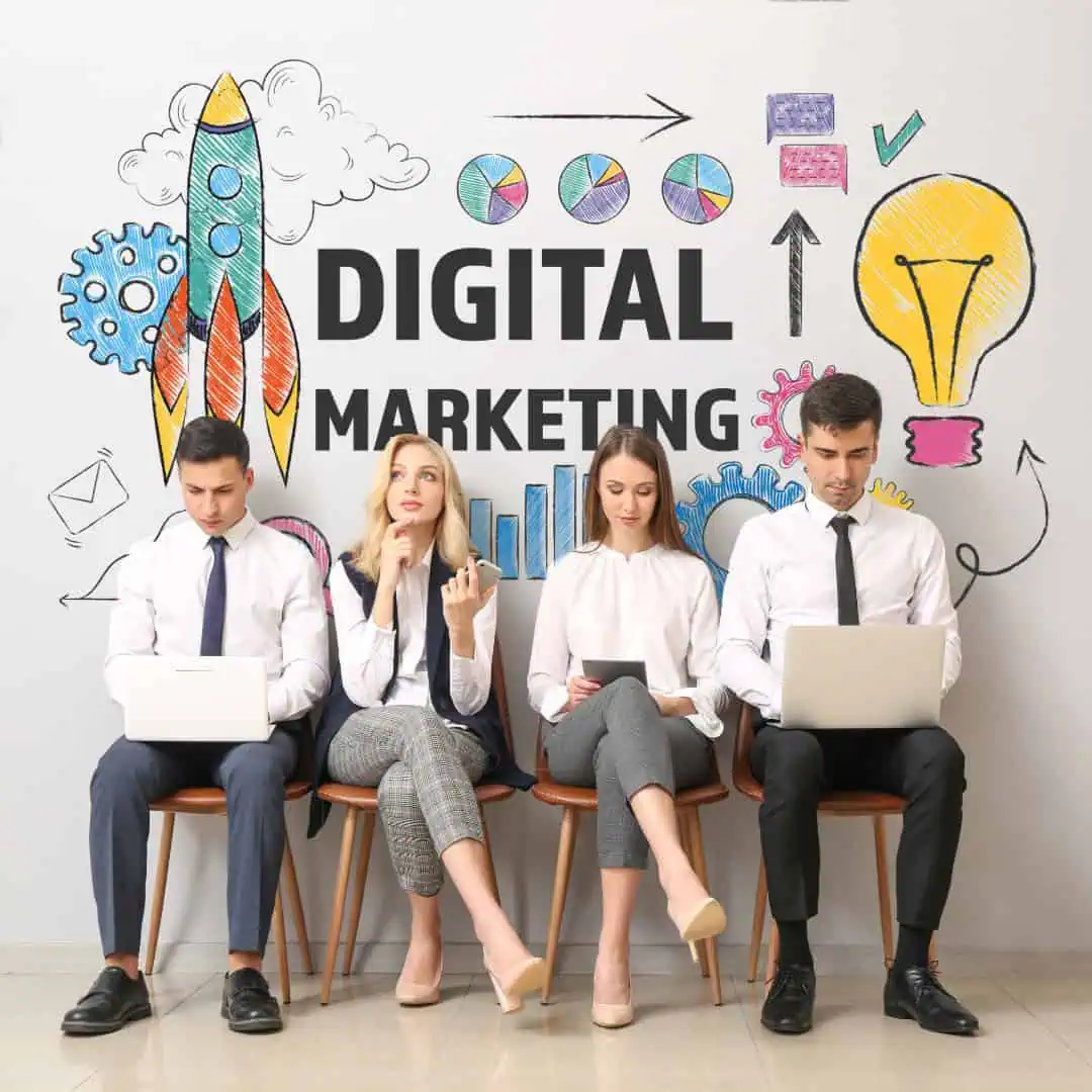 Team brainstorming digital marketing for Kent businesses